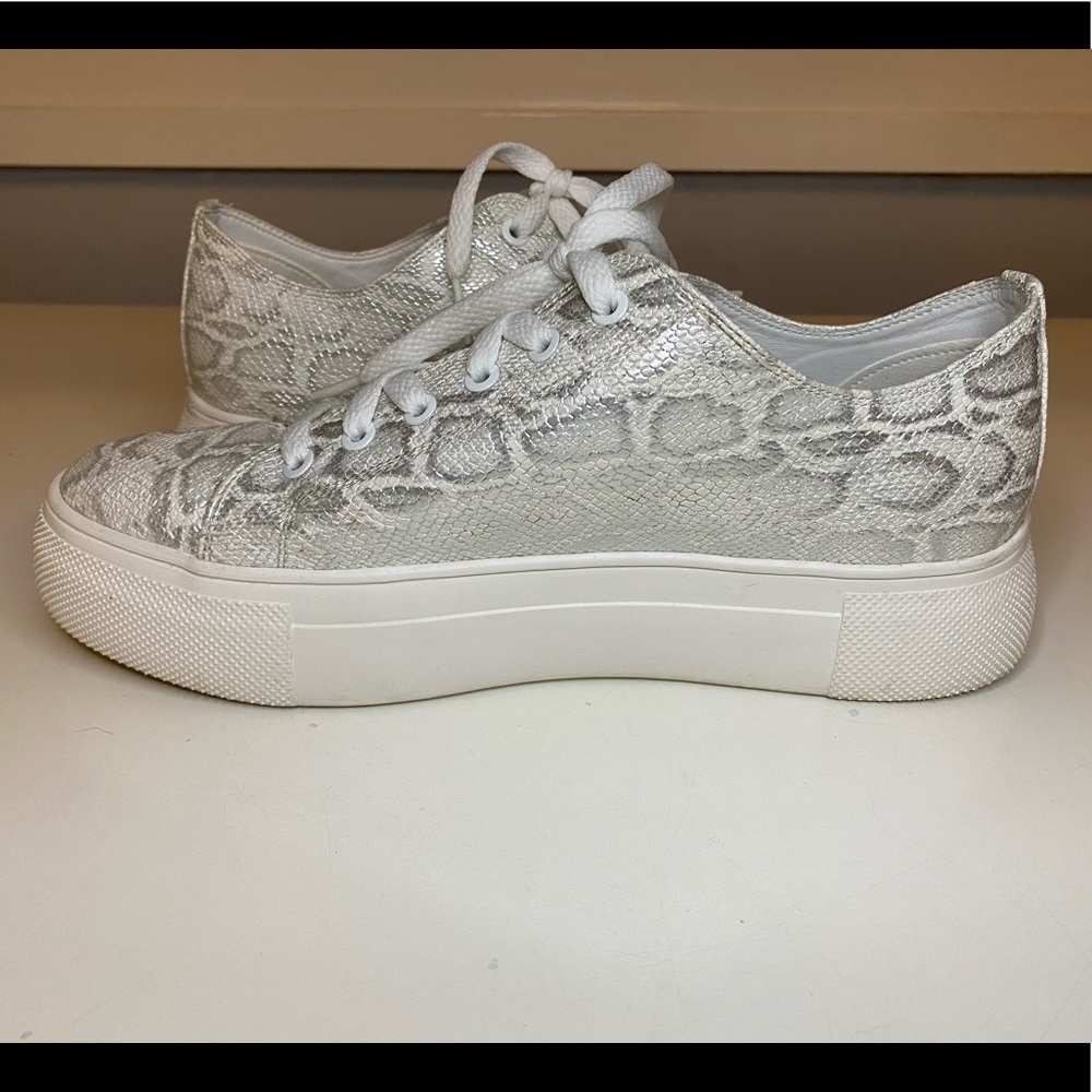 Shiny Croc Platform Sneakers - image 5